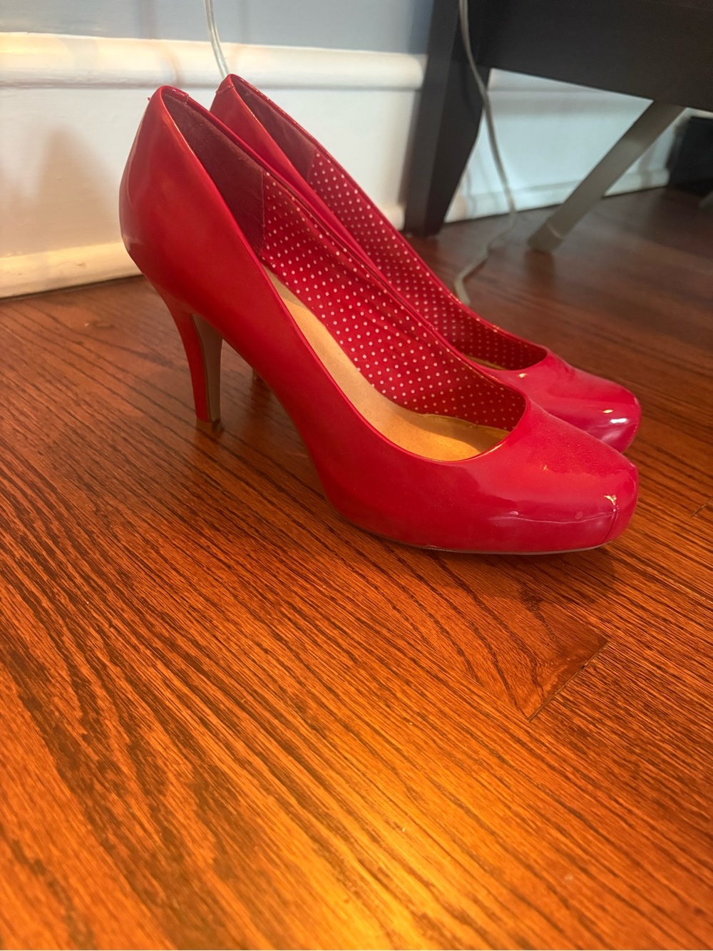 Classic Red High Heel Pumps - Women's